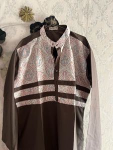 brown kurta