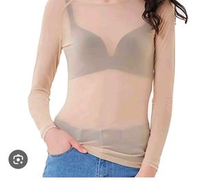 Sheer Long Sleeve Mesh Top