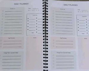 Daily planner notebook