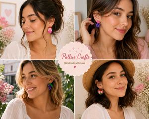 4 Handmade Earrings - Novelty Designs