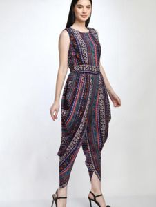 Bohemian Print Dhoti Jumpsuit