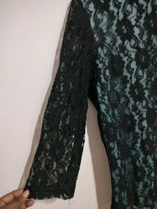Elegant Black Lace Top