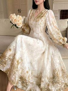 brand new(savana)vintage gold Floral Print Maxi