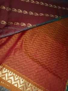 Elegant Red &amp; Teal Saree