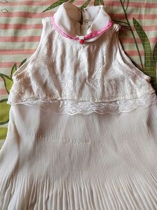 Girls pink dress l size 32
