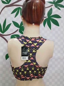 (1100)Patterned Sports Bra