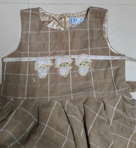 Cute Girl's Checkered Dress