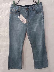 Denim Cropped Jeans