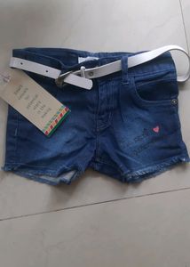 Brand New Soft Denim Shorts for Girls