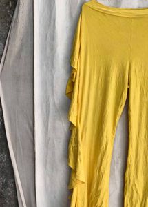 Flowy Yellow Wide Leg Pants