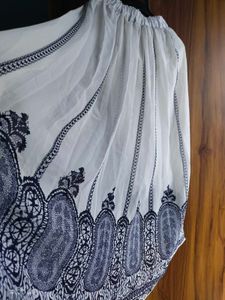 High Low Kurta &amp; Skirt Set