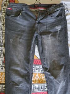 Distressed Grey Jeans