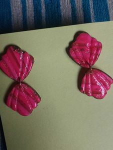 Pink Statement Earrings