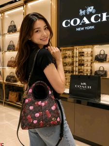 LATEST COACH LANA BIG SIZE* WITH BOX CHERRY PRINT