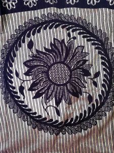 Unused Floral Sofa Cover | Brown | 1 Pc