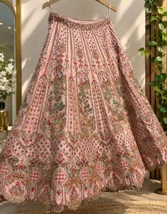 Beautiful Peach unstitched Lehenga Cho