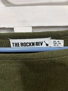 Imported Olive Green Knitted Top