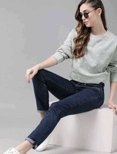 ROADSTER Women Full sleeve Printed Sweatshirt