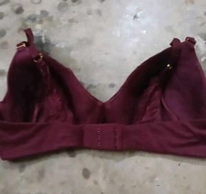 Burgundy Padded Bra