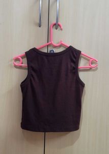 Brown 'Los Angeles' Graphic Tank
