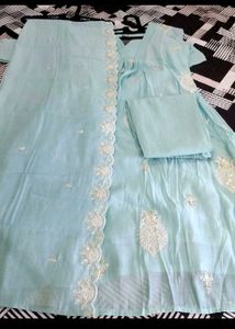 Beautiful Blue Kurta Set with Dupatta