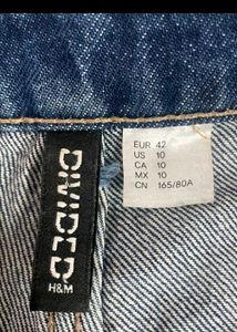 H&amp;m Wide Leg Blue Denim Jeans