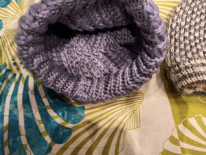 Knitted Beanie Hat Set
