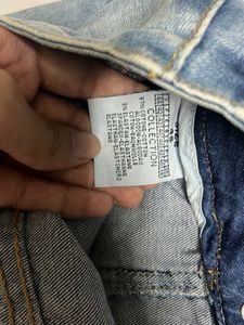 Y2k Distressed Denim Micro Mini Skirt