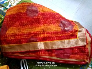 Orange Embroidered Kurta