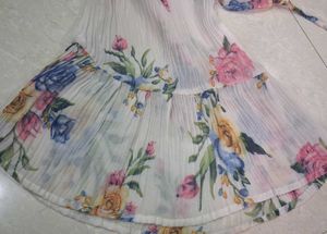 Floral Crochet Bodice Top with Flowy sleeves