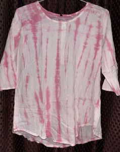 Pink Tie-Dye Top