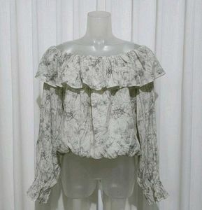 Off-Shoulder Ruffle Top