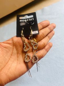 Double heart earrings
