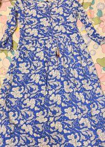 Blue Floral Maxi Dress