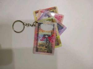 Indian Money Themed Keychain