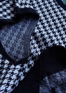 Houndstooth Vest &amp; White Bodysuit Combo