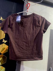 Brown Graphic T-Shirt
