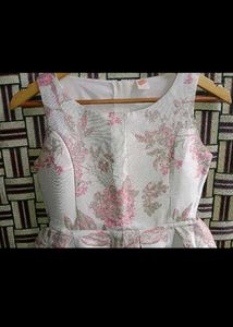 Floral Print Fit and Flare Dress