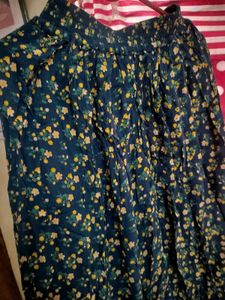 Chic Floral Print Midi Skirt