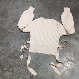 Wrap Top with Long Sleeves