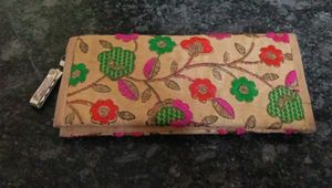 Floral Embroidered hand purse