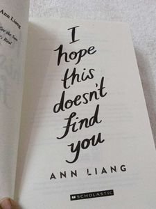 I Hope This Doesn't Find You