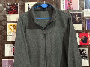 Dickies Grey Fleece Zip-Up Jacket