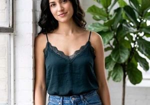 Lace Trimmed Camisole Top