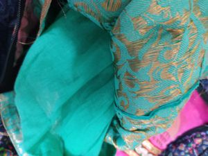 Stunning Teal Brocade Skirt