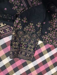 black print kurta for women
