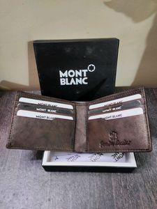 MONT BLANC LEATHER WALLET ( BROWN )