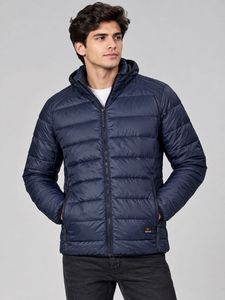 Mango Navy Puffer Jacket