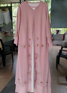Pink handwork abaya🩷