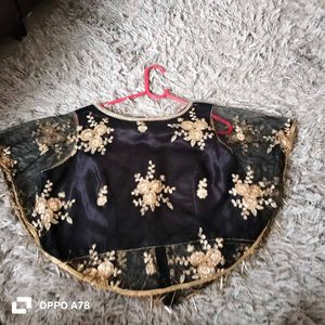 Embellished Black butterfly shape Blouse